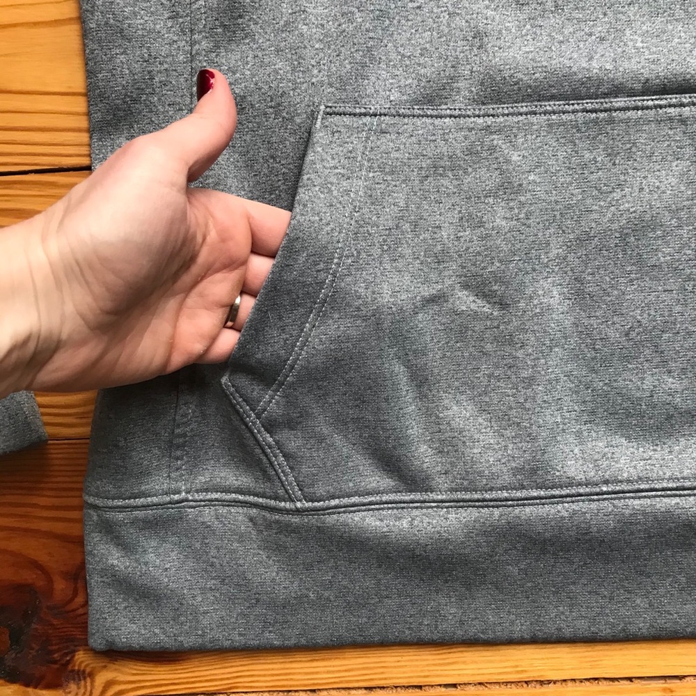 North Face Gray Pink Hoodie, EUC, M - Picture 5 of 13